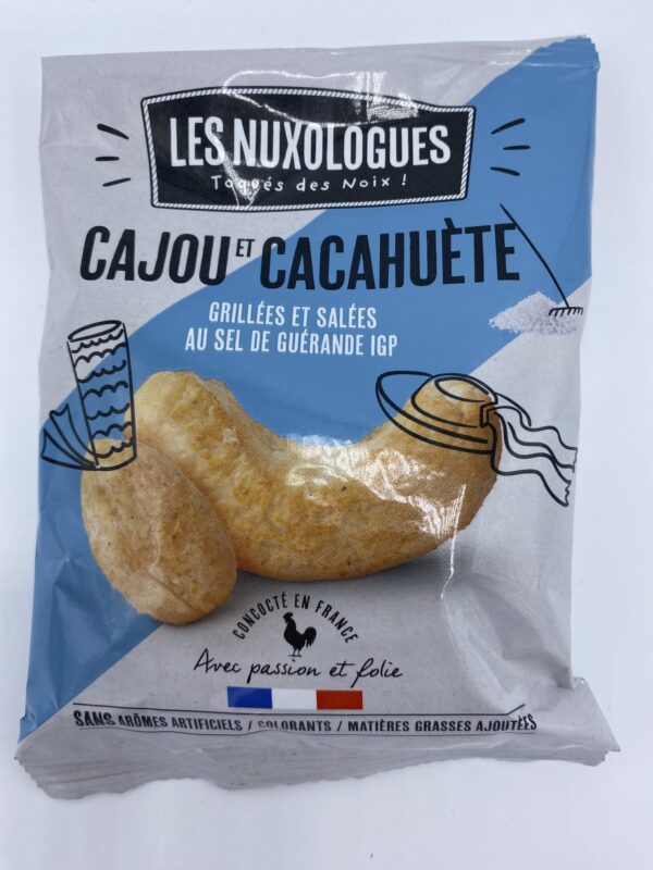 Cajou et Cacahuète Grillées et Salées au Sel de Guérande IGP