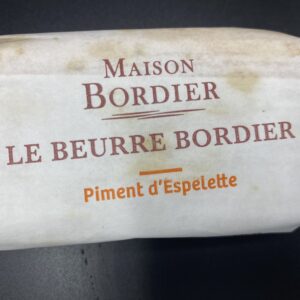 Beurre Bordier piment D'Espelette 125g