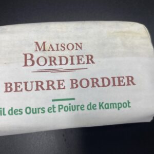 Beurre Bordier Ail des ours et poivre de Kampott 125g