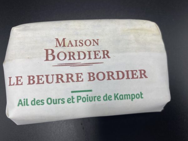Beurre Bordier Ail des ours et poivre de Kampott 125g