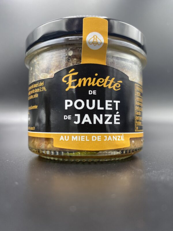 Emietté de poulet de Janzé au miel dede Janzé