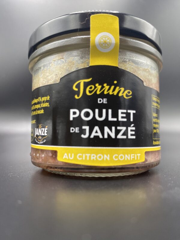 Emietté de poulet de Janzé au citron confit