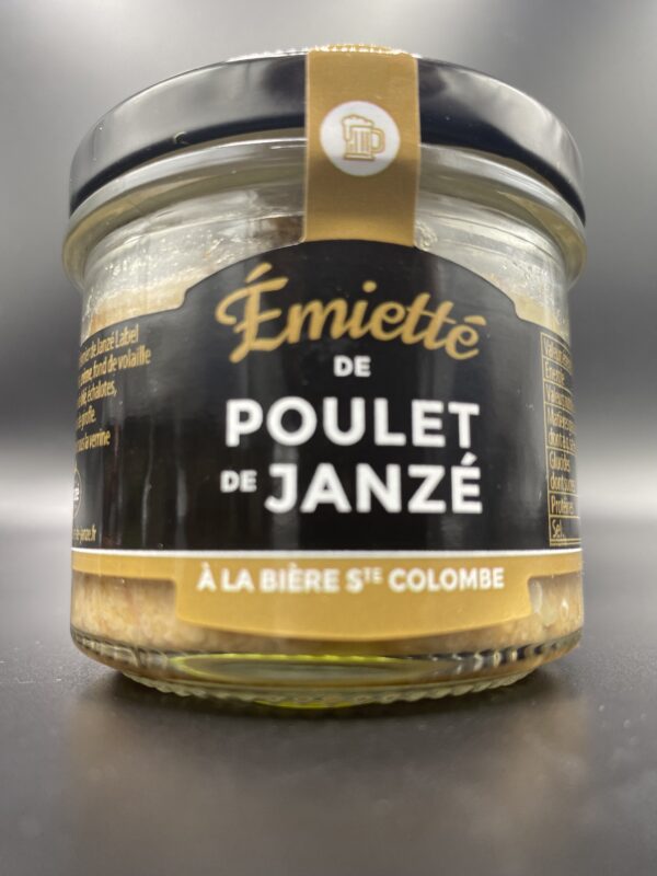 Emietté de poulet de Janzé bière Ste Colombe