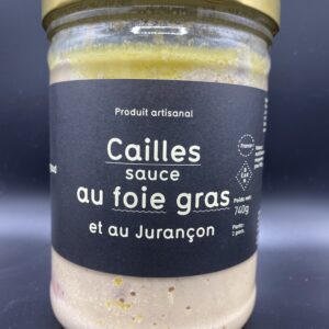 Cailles sauce au foie gras Maison Argaud
