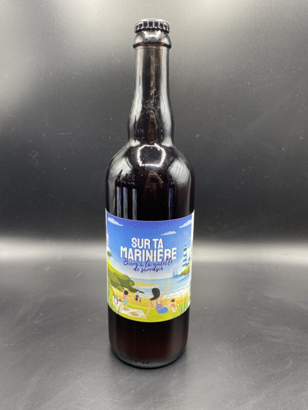 L’Écume Sauvage – Sur ta Marinière Ambrée Bio 75cl